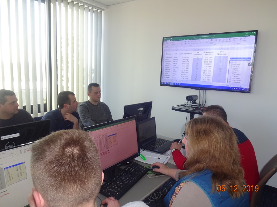 ЕКУ працює над вдосконаленням навичок своїх працівників з програмою Excel Перемишляни робота
